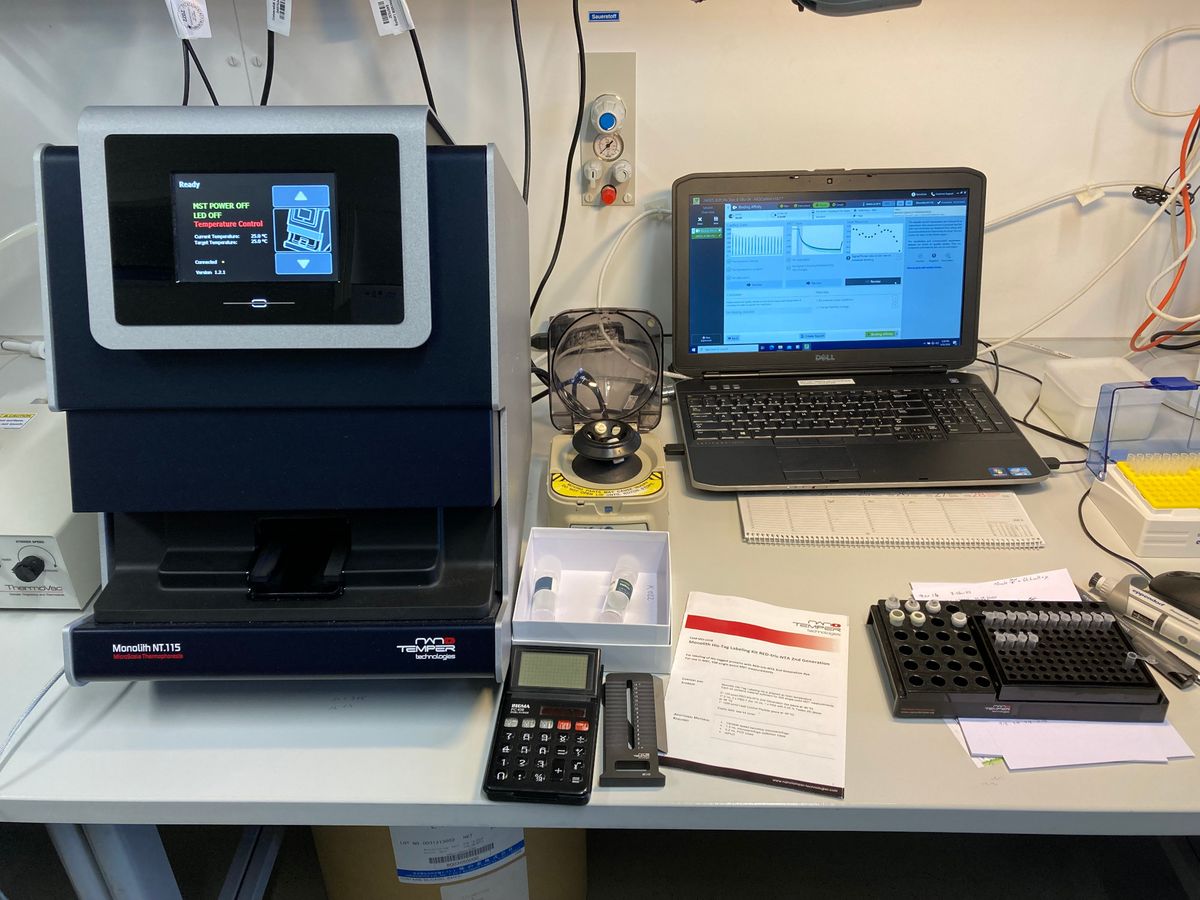 zur Vergrößerungsansicht des Bildes: Mikrothermophorese